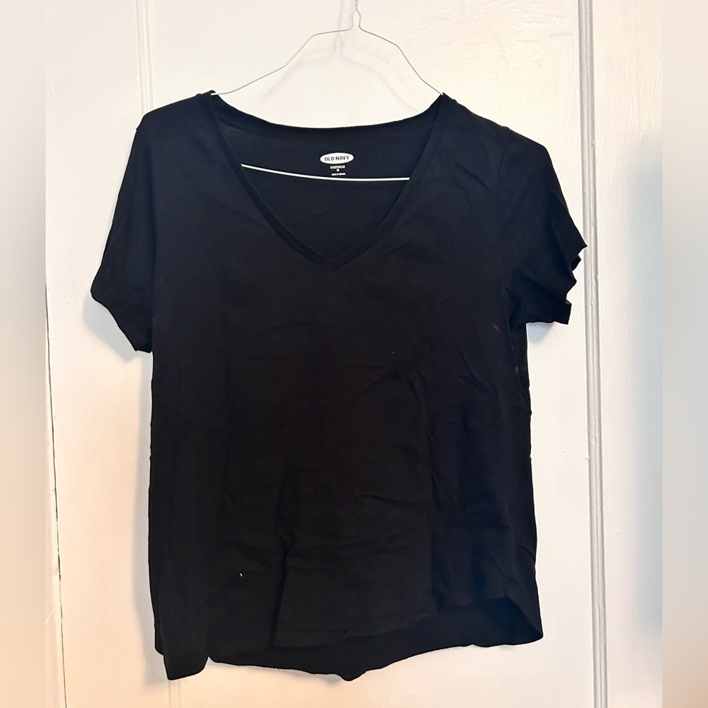Black V-neck tshirt size medium